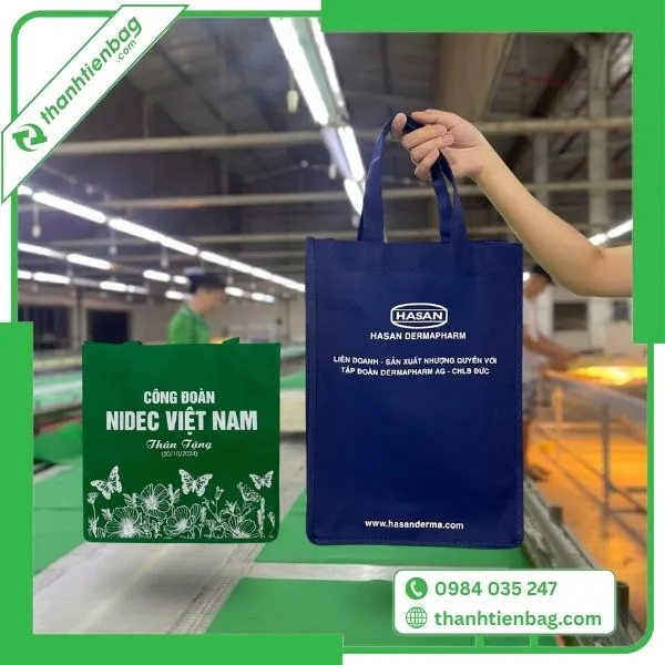 Sản phẩm tui vai khong det mau xanh 1 — Công Ty TNHH Dệt May Thành Tiến — MST 0318636848