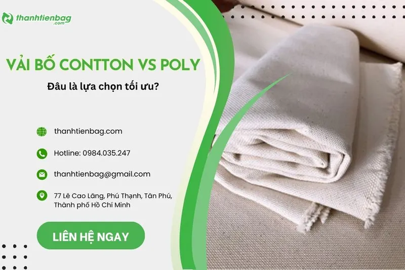 Sản phẩm so sanh vai bo cotton va vai bo poly — Công Ty TNHH Dệt May Thành Tiến — MST 0318636848