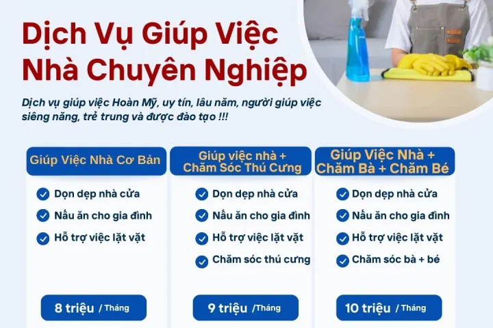 Sản phẩm bang gia dich vu giup viec nha chuyen nghiep giup viec hoan my 5396 — Công Ty TNHH Giúp Việc Nhà Hoàn Mỹ — MST 0318727277