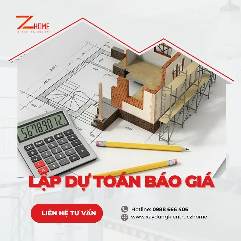Sản phẩm du toan bao gia z home — Công Ty Cổ Phần Xây Dựng Kiến Trúc ZHome — MST 0318812243