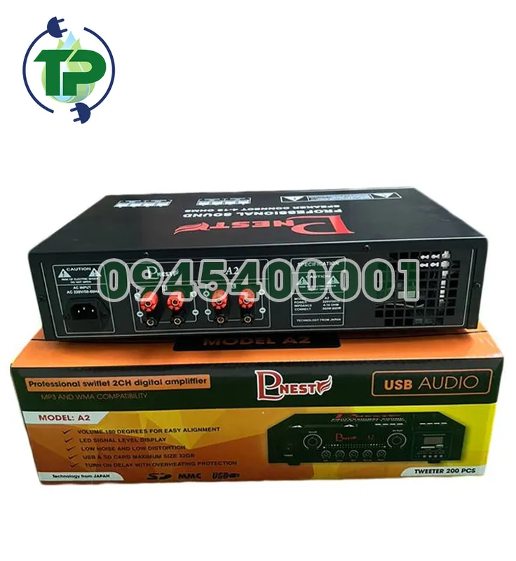 Sản phẩm Amply Pnest A2 chay 200 loa 1 — Công Ty TNHH TM Và DV Máy Phun Sương Tiến Phương — MST 0318889944