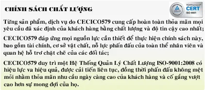 Sản phẩm sl_vi — Xây Dựng CECICO579 - Công Ty Cổ Phần Đầu Tư & Xây Dựng 579 — MST 0400539597