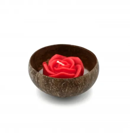 Sản phẩm i9i1dk3a 999 rose decor pillar in cooconut shell candle — Nến Nguyên Quang Minh - Công Ty TNHH Nến Nguyên Quang Minh — MST 0400539893