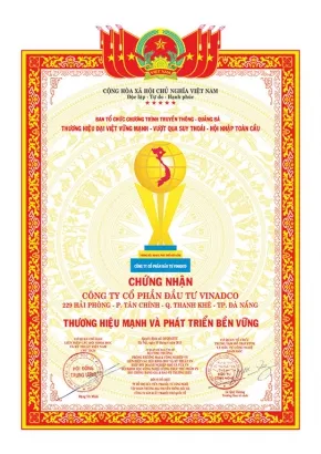 Sản phẩm thuong hieu manh va phat trien ben vung 11551688801514104102 — Xây Dựng VINADCO - Công Ty Cổ Phần Đầu Tư VINADCO — MST 0400553714