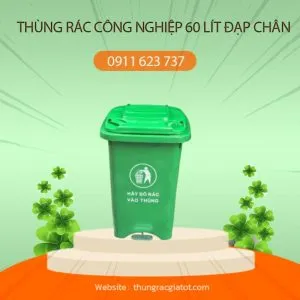 Sản phẩm thung rac cong nghiep 60L dap chan xanh.pdf 300x300 — Công Ty TNHH Trọng Thức — MST 0400566946