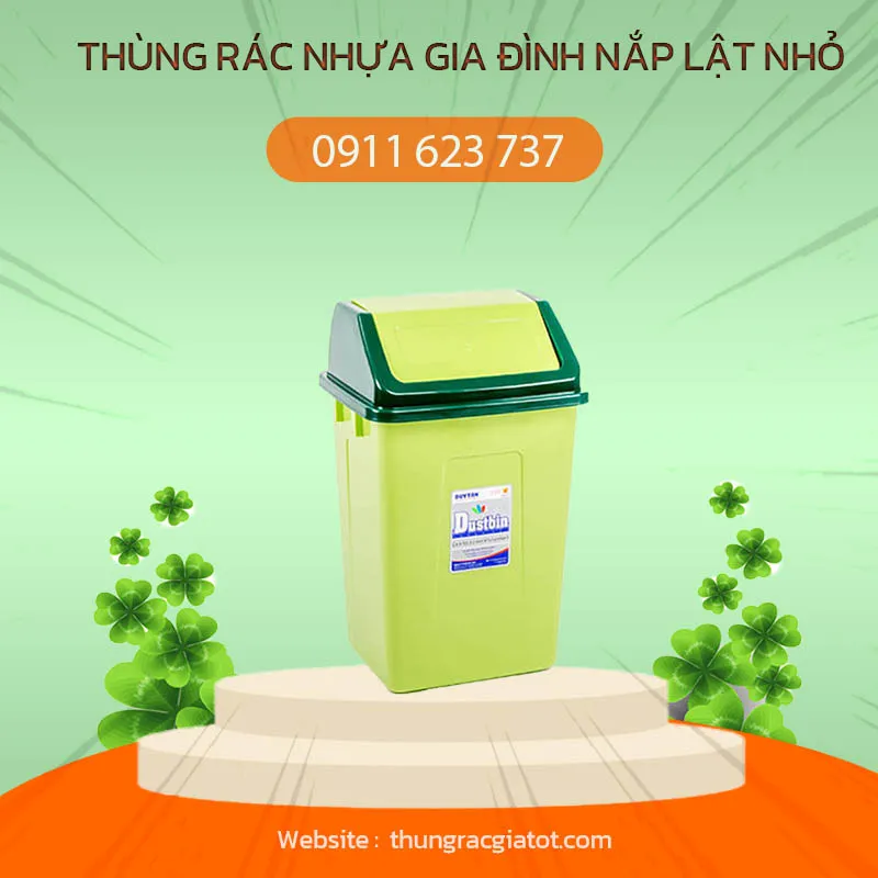 Sản phẩm thung rac nhua gia dinh nap lat nho 1 — Công Ty TNHH Trọng Thức — MST 0400566946