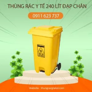Sản phẩm thung rac y te 240l dap chan 300x300 — Công Ty TNHH Trọng Thức — MST 0400566946