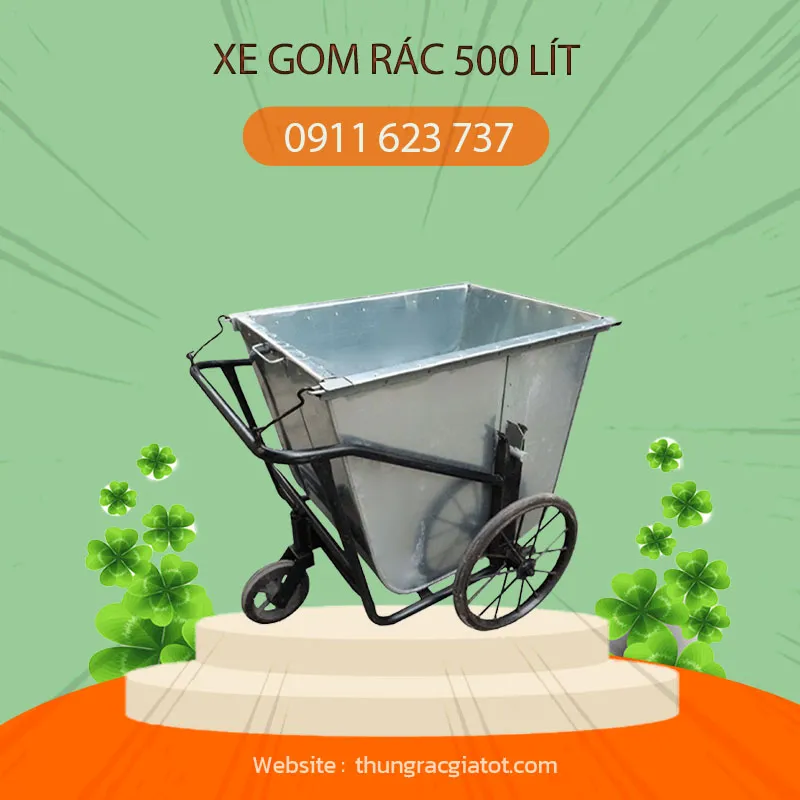 Sản phẩm Xe gom rac 500 lit 1 — Công Ty TNHH Trọng Thức — MST 0400566946