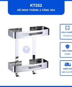 Sản phẩm ke goc inox thang 2 tang 304 KT252 247x296 — Công Ty TNHH Một Thành Viên Thương Mại - Dịch Vụ Đan Phượng — MST 0400670087