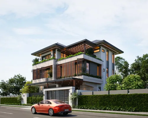 Sản phẩm 500 175933217515 thiet ke biet thu hien dai anh hung — Công Ty TNHH MTV Xây Dựng Và Thương Mại Kiến Vĩnh Thành — MST 0401420675