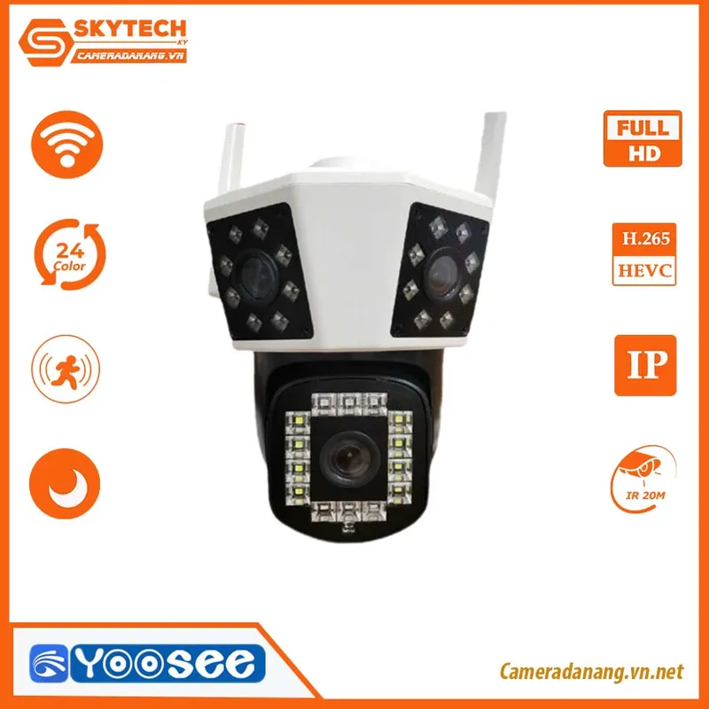 Sản phẩm camera yoosee ngoai troi xoay 360 3 mat 4 0 3 — Công Ty TNHH DV & TM Vinacreation — MST 0401428699