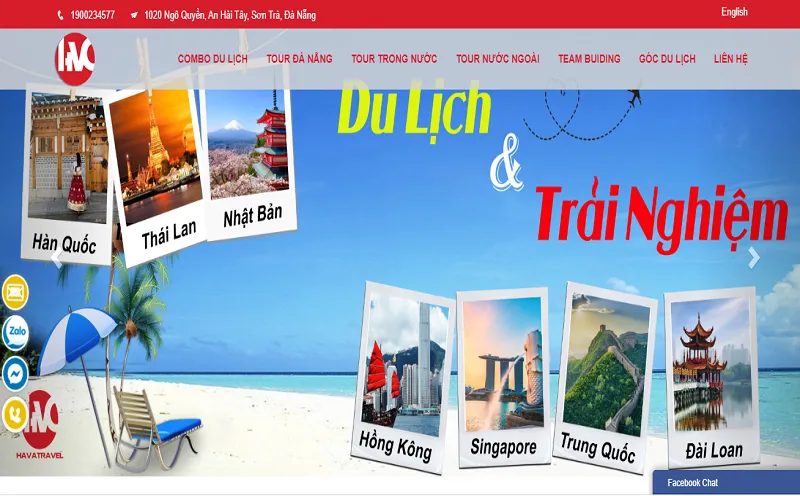 Sản phẩm hava travel — Công Ty TNHH Phát Triển Công Nghệ Ngôi Sao Việt MEDIA — MST 0401444997