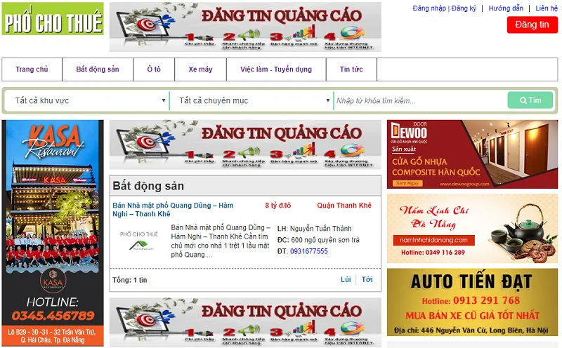 Sản phẩm pho cho thue — Công Ty TNHH Phát Triển Công Nghệ Ngôi Sao Việt MEDIA — MST 0401444997