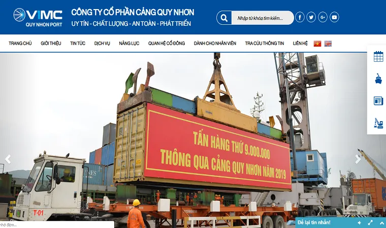 Sản phẩm quy nhon port — Công Ty TNHH Phát Triển Công Nghệ Ngôi Sao Việt MEDIA — MST 0401444997