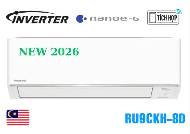 Sản phẩm 20260121224857_ieu_hoa_panasonic_9000_btu_1_chieu_inverter_ru9ckh_8d — Điện Máy Hoàng Minh ánh - Công Ty TNHH Hoàng Minh ánh — MST 0401481124