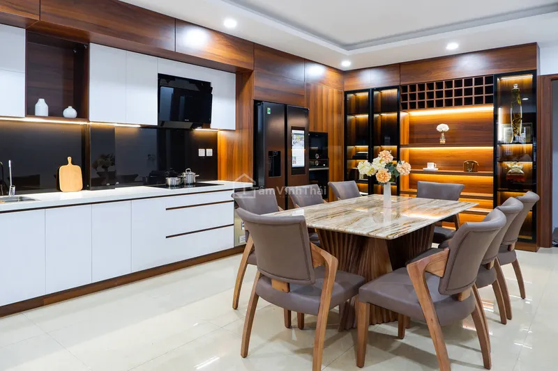 Sản phẩm thiet ke thi cong tu bep chu U Kim Anh 01 — Nội Thất TVT - Công Ty TNHH MTV Tâm Vĩnh Thái — MST 0401503233
