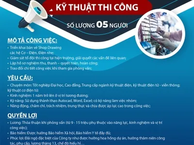 Sản phẩm tuyen dung 1686886150 — Công Ty TNHH Việt Phú Bình — MST 0401530773