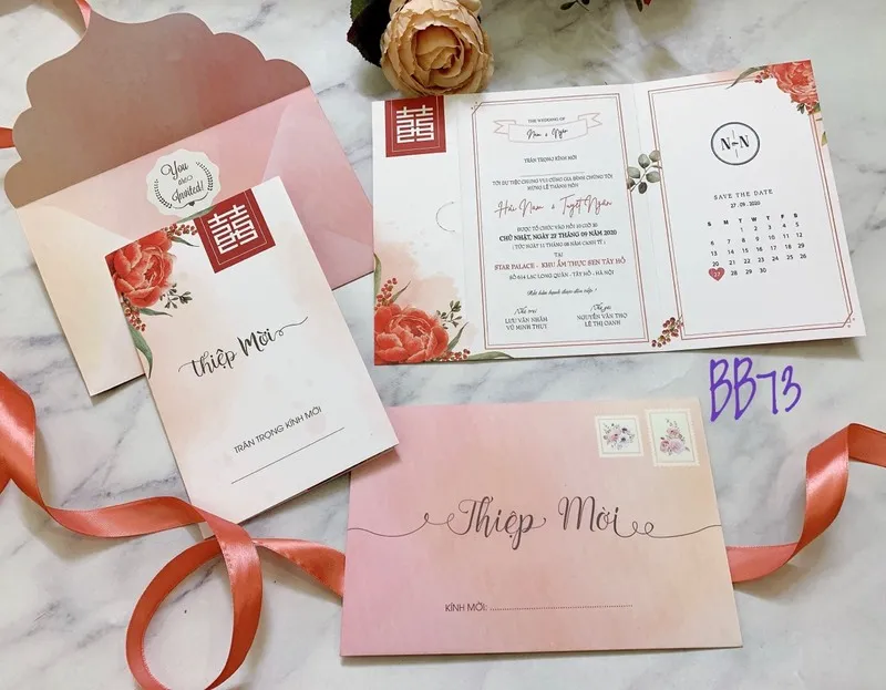 Sản phẩm mau thiep cuoi dep — In ấn Giao Thời - Công Ty TNHH Giao Thời — MST 0401552569