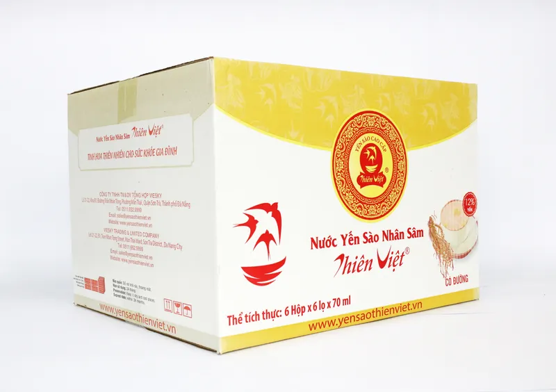 Sản phẩm thùng yến sào 70ml — Công Ty Cổ Phần MP Pack — MST 0401605098