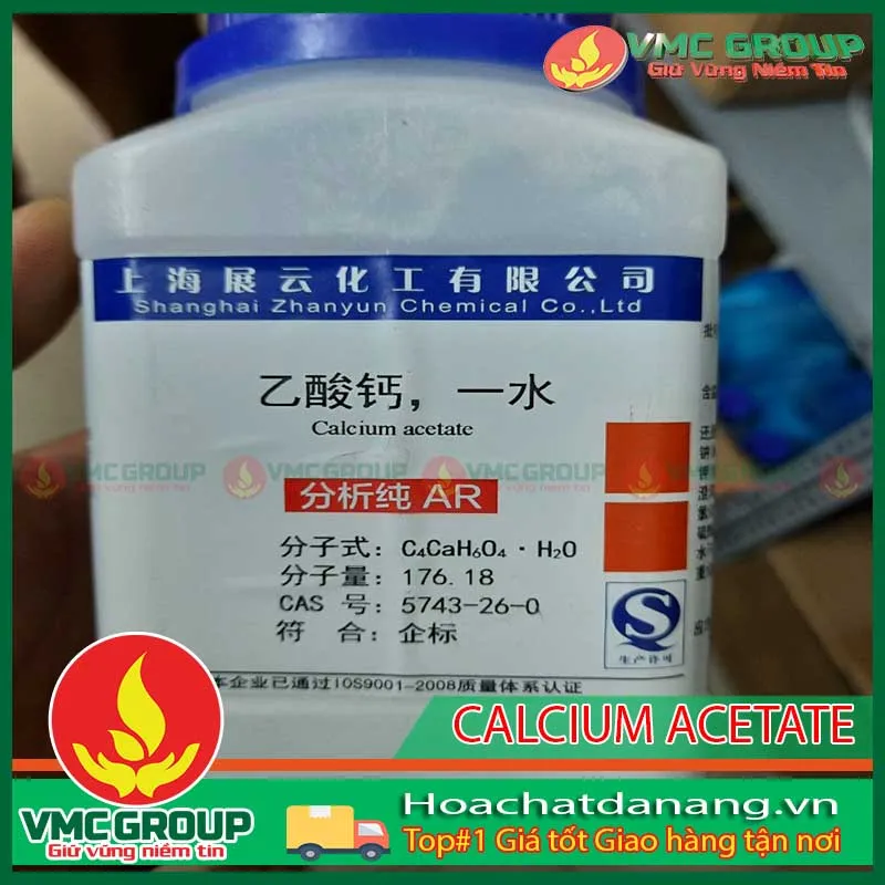 Sản phẩm CALCIUM ACETAE TN — Hóa Chất Việt Mỹ - Công Ty CP Khoa Học Công Nghệ Việt Mỹ — MST 0401678385