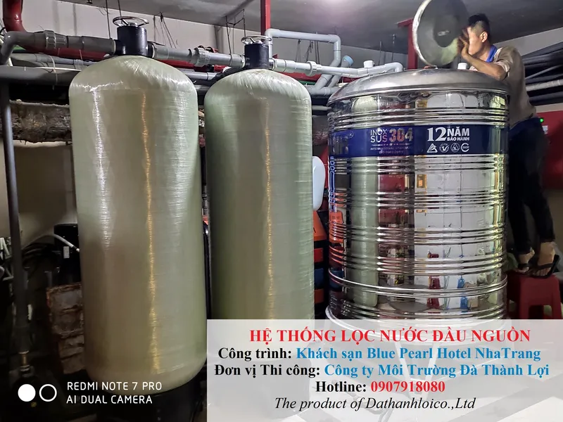 Sản phẩm Lọc nước Khach sạn Blue Pearl Nha Trang — Công Ty TNHH Thương Mại Và Môi Trường Công Nghệ Đà Thành Lợi — MST 0401755569