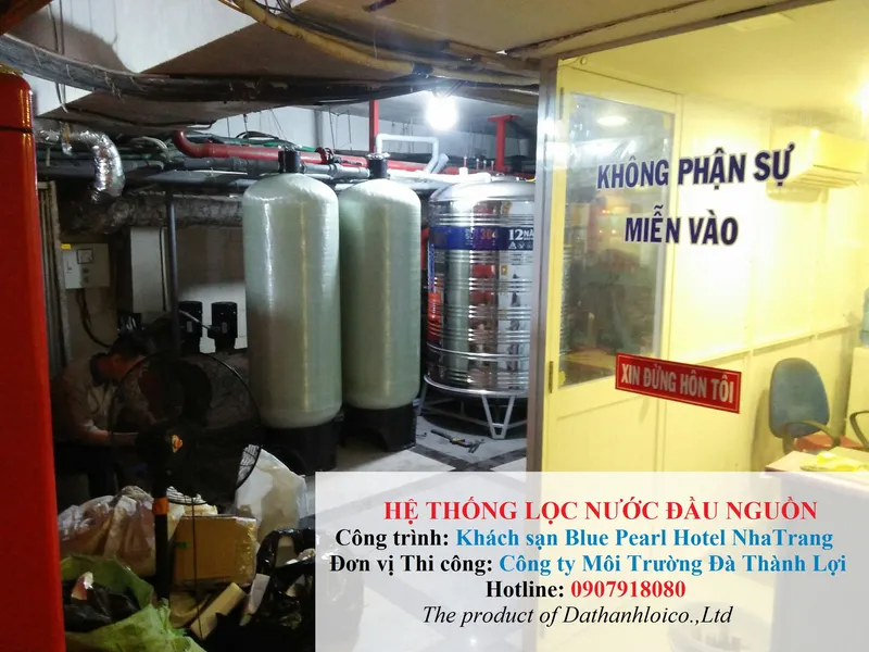 Sản phẩm Lọc nước đầu nguồn Khach sạn Blue Pearl Nha Trang — Công Ty TNHH Thương Mại Và Môi Trường Công Nghệ Đà Thành Lợi — MST 0401755569