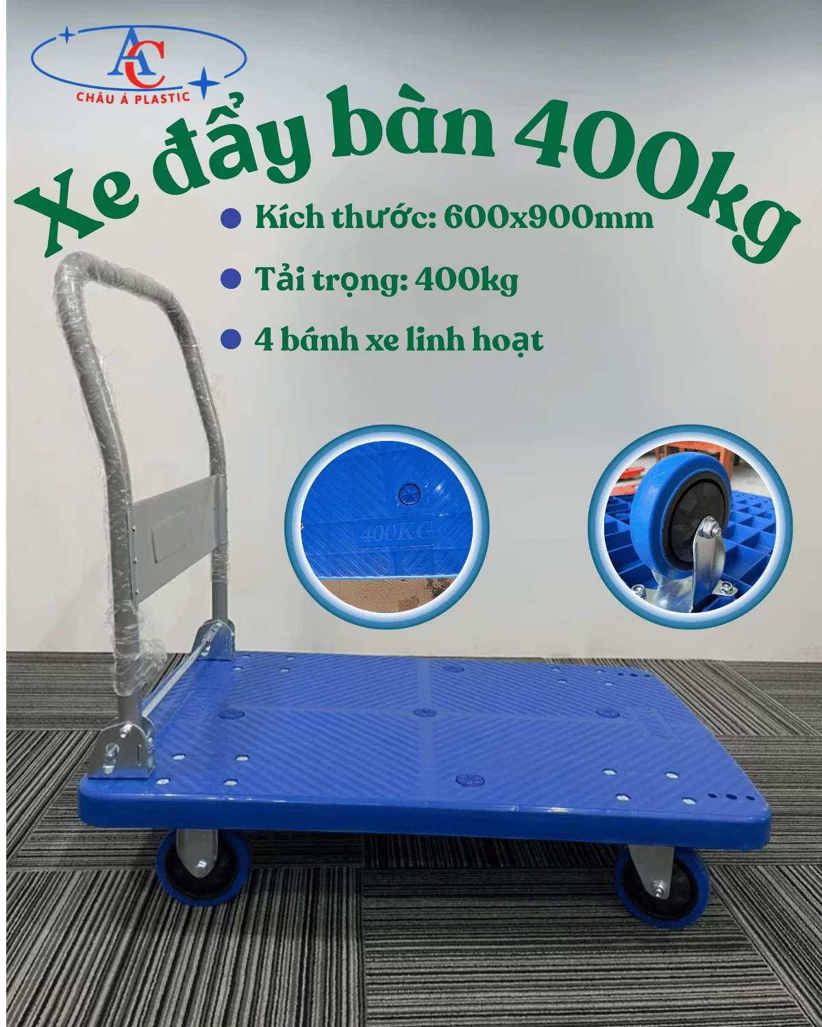 Sản phẩm Xe day ban 400kg 2.png — Công Ty TNHH MTV Sản Xuất Xuất Nhập Khẩu Xe Nâng Châu á — MST 0401815465