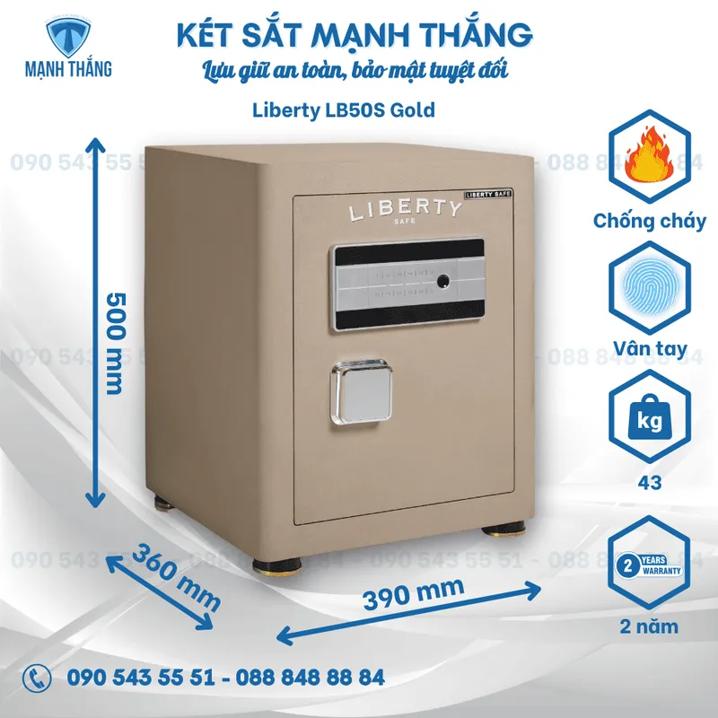 Sản phẩm ket sat liberty lb50s gold — Công Ty TNHH XD TM & DV Mạnh Thắng — MST 0401827460