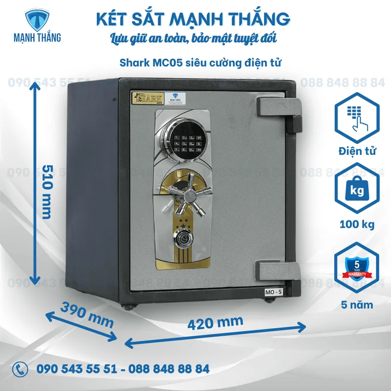 Sản phẩm ket sat shark mc05 sieu cuong — Công Ty TNHH XD TM & DV Mạnh Thắng — MST 0401827460