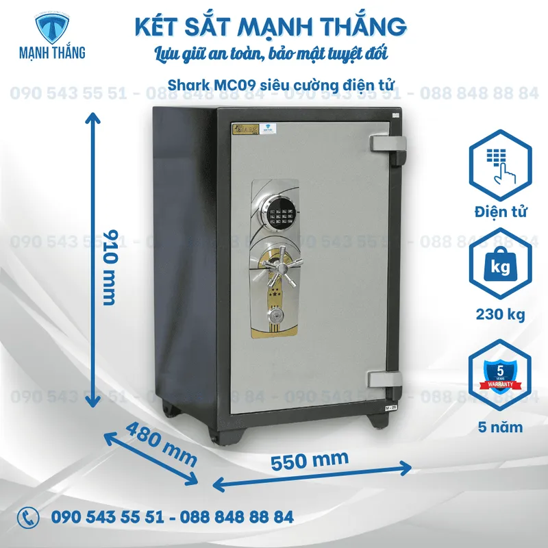 Sản phẩm ket sat shark mc09 sieu cuong — Công Ty TNHH XD TM & DV Mạnh Thắng — MST 0401827460