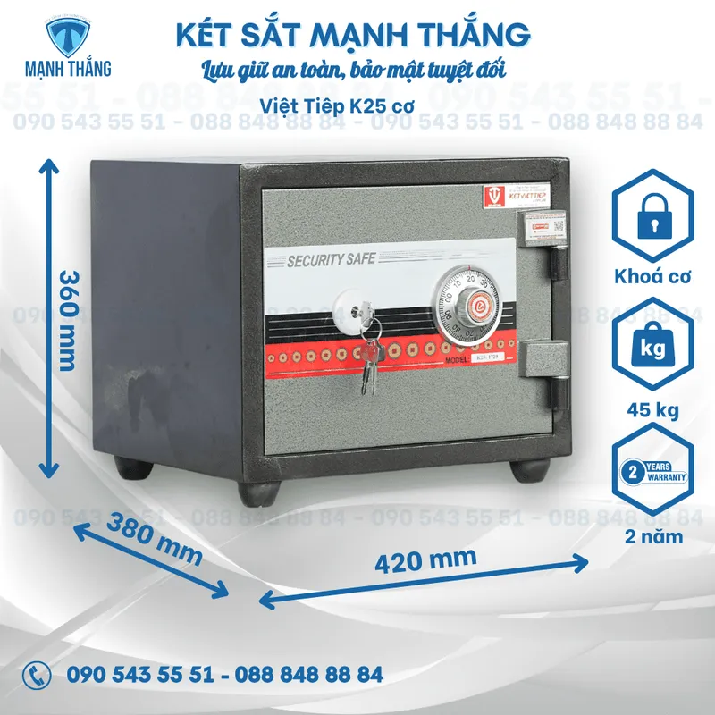 Sản phẩm ket sat viet tiep k25 co — Công Ty TNHH XD TM & DV Mạnh Thắng — MST 0401827460