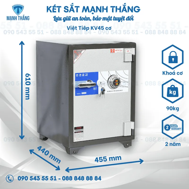 Sản phẩm ket sat viet tiep kv45 khoa co — Công Ty TNHH XD TM & DV Mạnh Thắng — MST 0401827460
