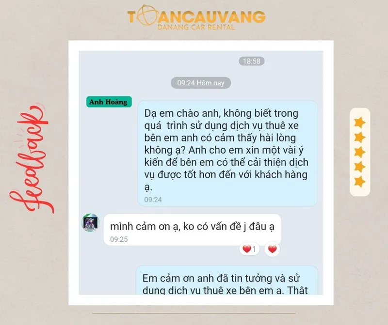 Sản phẩm feedback a hoang thue xe tu lai tai toan cau vang — Công Ty TNHH Thương Mại Và Dịch Vụ Toàn Cầu Vàng — MST 0401827781