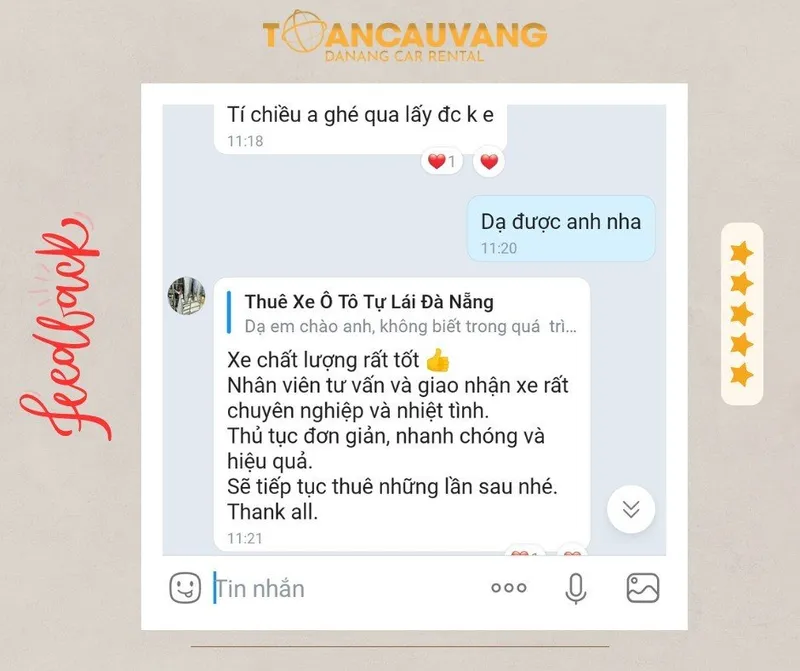 Sản phẩm feedback a huy thue xe tu lai tai toan cau vang — Công Ty TNHH Thương Mại Và Dịch Vụ Toàn Cầu Vàng — MST 0401827781