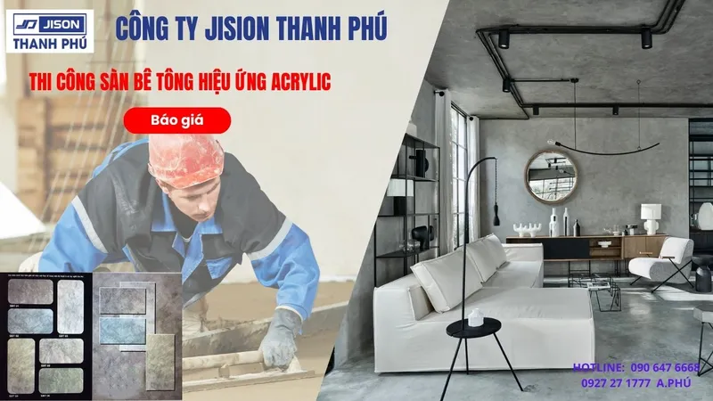 Sản phẩm San Be Tong Hieu Ung Acrylic — Công Ty TNHH Jison Thanh Phú — MST 0401839025
