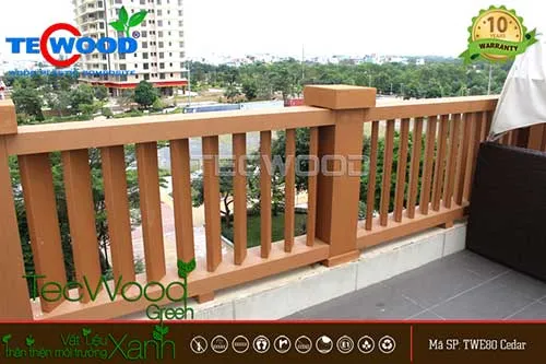 Sản phẩm lan can go nhua1541057055 — Công Ty TNHH Đầu Tư Kiến Mộc Phát — MST 0401848816