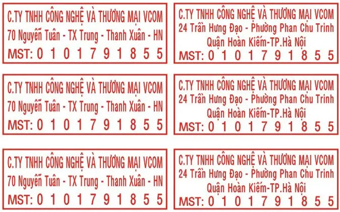Sản phẩm khac dau ma so thue 12 — Công Ty TNHH MTV Kinh Doanh Đại Vũ Gia — MST 0401878144