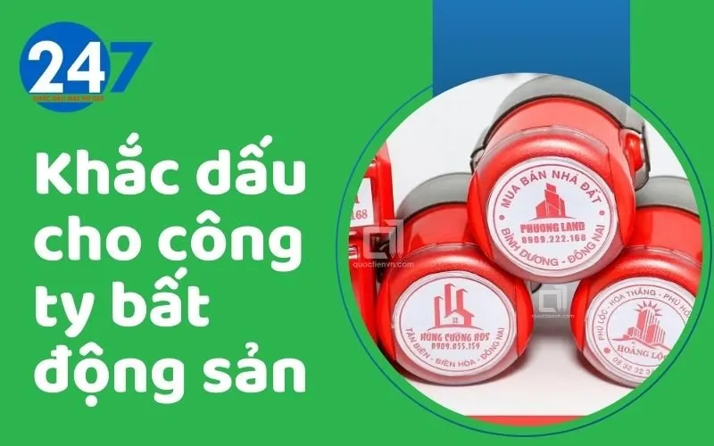 Sản phẩm Khắc dấu cho công ty bất động sản — Công Ty TNHH MTV Kinh Doanh Đại Vũ Gia — MST 0401878144