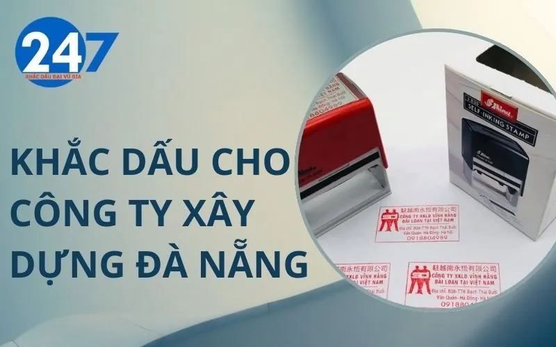 Sản phẩm Khắc dấu cho công ty xây dựng Đà Nẵng — Công Ty TNHH MTV Kinh Doanh Đại Vũ Gia — MST 0401878144
