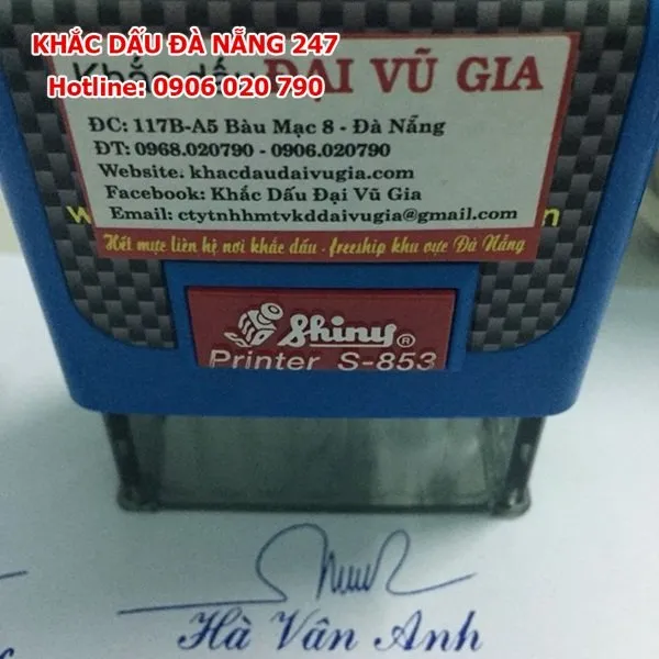 Sản phẩm khắc dấu chữ ký 2 — Công Ty TNHH MTV Kinh Doanh Đại Vũ Gia — MST 0401878144