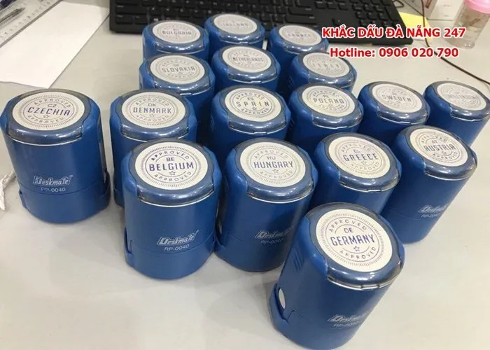 Sản phẩm khắc dấu tròn công ty 3 — Công Ty TNHH MTV Kinh Doanh Đại Vũ Gia — MST 0401878144