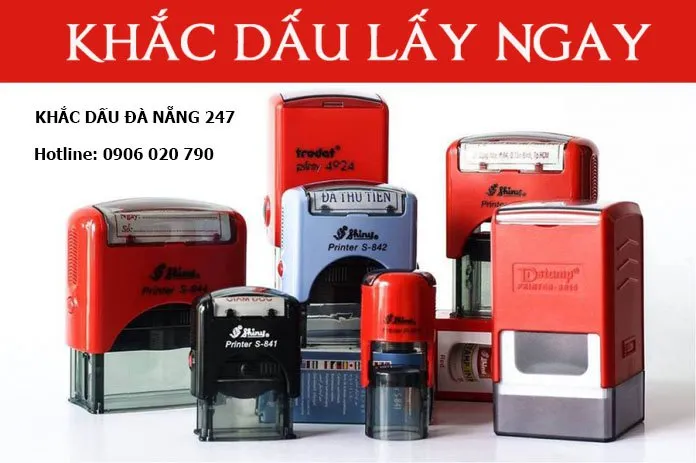 Sản phẩm khắc dấu vuông lấy ngay đà nẵng — Công Ty TNHH MTV Kinh Doanh Đại Vũ Gia — MST 0401878144