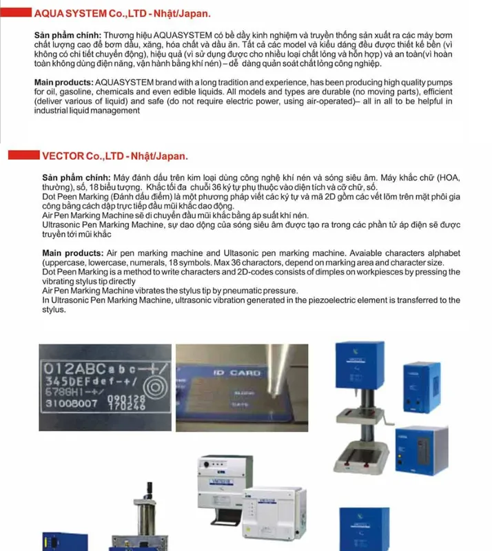 Sản phẩm vector — Công Ty Cổ Phần Công Nghiệp CNV Miền Trung — MST 0401922019