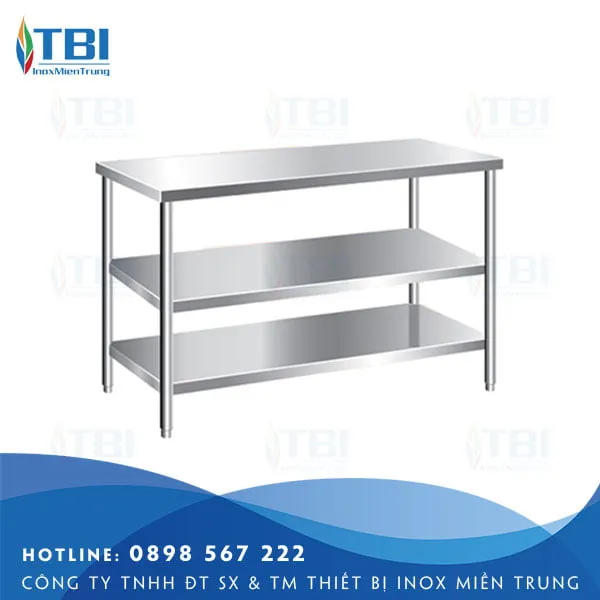 Sản phẩm ban inox 3 tang phang 5 — Công Ty TNHH ĐT SX Và TM Thiết Bị Inox Miền Trung — MST 0401928638