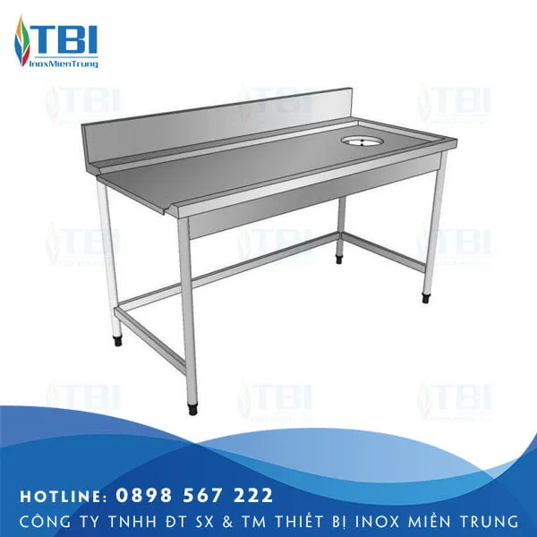 Sản phẩm ban inox co lo xa rac 3 — Công Ty TNHH ĐT SX Và TM Thiết Bị Inox Miền Trung — MST 0401928638