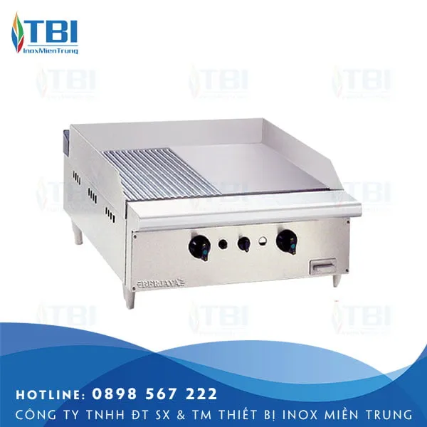 Sản phẩm bep chien nua phang nua nham dung gas 3 — Công Ty TNHH ĐT SX Và TM Thiết Bị Inox Miền Trung — MST 0401928638