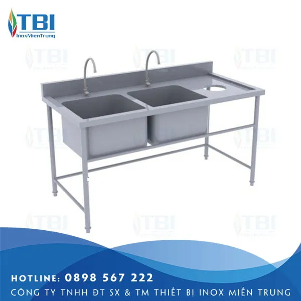 Sản phẩm chau rua doi co lo xa rac 7 — Công Ty TNHH ĐT SX Và TM Thiết Bị Inox Miền Trung — MST 0401928638