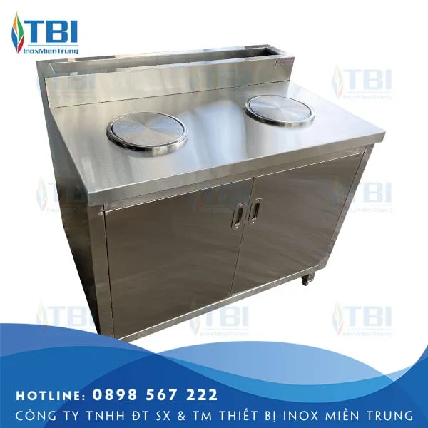 Sản phẩm ban tu inox co lo xa rac 6 — Công Ty TNHH ĐT SX Và TM Thiết Bị Inox Miền Trung — MST 0401928638