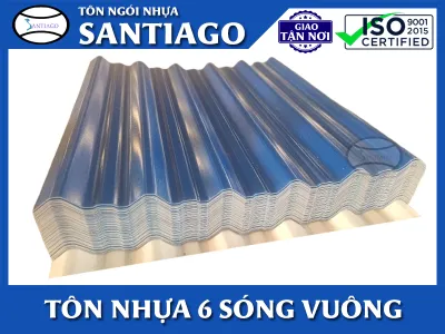 Sản phẩm ton nhua pvc 6 song cao 2200 — Công Ty TNHH Tôn Ngói Nhựa Santiago — MST 0401985410