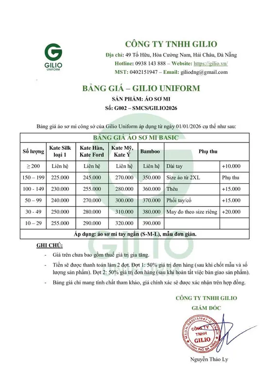 Sản phẩm z7616194161832_c62e0c92bf8c734d058cd14666407d43 — Công Ty TNHH Gilio — MST 0402151947